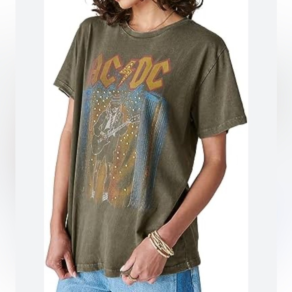Lucky Brand AC/DC Studded Iconic Graphic T-Shirt